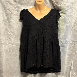 Torrid Black Lace Blouse